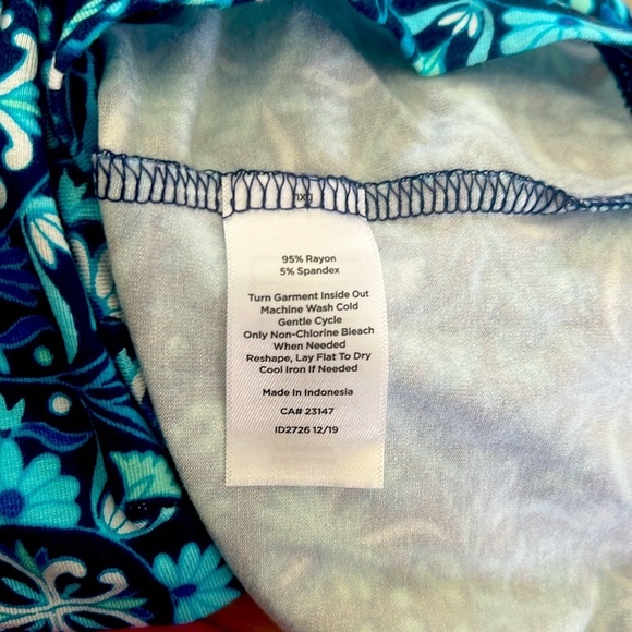 Talbots Blue Patterned Mini Dress - Picture 7 of 7